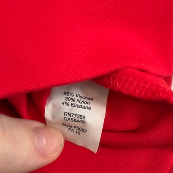 J. Crew | Red Long Sleeve Dress | S - Picture 5 of 6